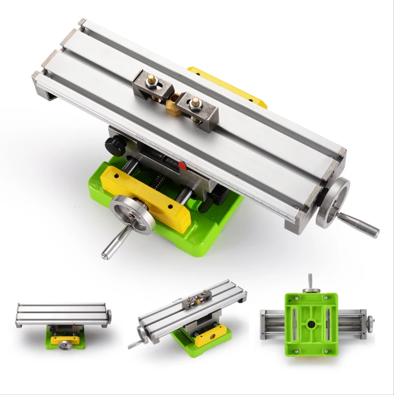 Mini-Strong Multi-Functional Cross Worktable with High Precision Bench Drill and Electric Drill Support v slot multipurpose bench clamp with wooden bench pin jewelry making tool