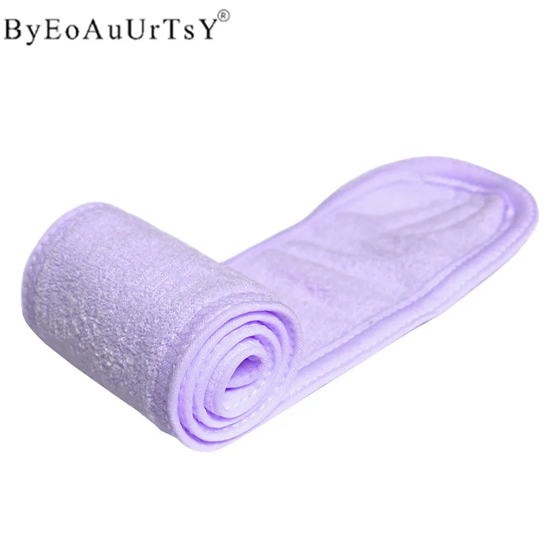 purple 1 шт. стирка уход за кожей лица макияж спа Для женщин впитывает пот и эластичного мягкого и повязка на голову, модная Ванна пот макияж влагу салон специальные инструменты tatt - Цвет: purple