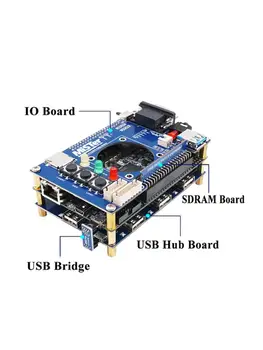 

USB HUB v2.1 Extender Board Mister FPGA IO SDRAM Board Set for Terasic DE10-Nano X3UB