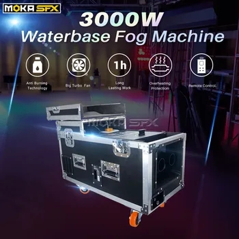 

3000w WaterBase Fog Machine Dry Ice Effect Low Lying Halloween Fogging Machine 6.5L Big Water Tanks Haze Smoke Machine For Party