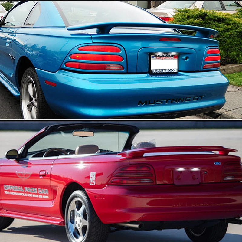 2Pcs White LED License Plate Light Number Plate Lamp For Ford Mustang GT 1994 19