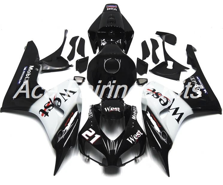 

Top Injection mold New ABS Full Fairing Kit Fit For Honda CBR1000RR 06 07 2006 2007 1000RR Fairings set black white west