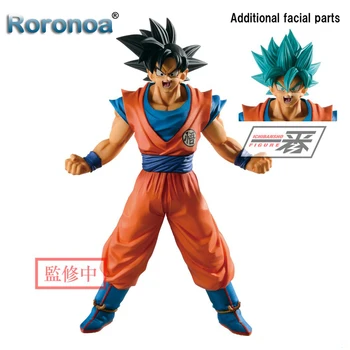 

RORONOA Original Banpresto ICHIBANSHO FIGURE Dragon Ball HISTORY OF RIVALS God Blue SSJ Goku Toys Model Figurals Brinquedos 26cm