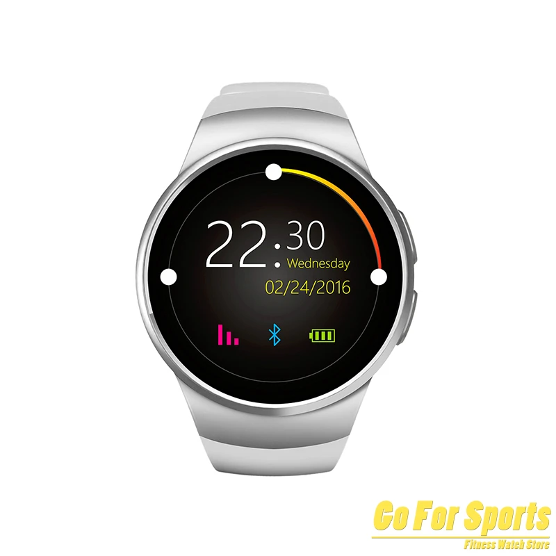 OMG! KW18 Bluetooth Смарт часы полный экран Поддержка SIM TF карты Smartwatch телефон сердечного ритма для apple gear s2 huawei xiaomi - Цвет: Серебристый