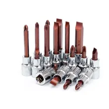 1 шт. 1/" 12,5 мм привод ударная головка бит S2 крестообразная Phillips Pozi PZ2 отвертка Электрический торцевых ключей домашний ремонт инструмента