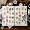 Cinta Washi Vintage con temática de plantas del bosque y café, cinta decorativa Diy para álbumes de recortes, cinta adhesiva, cinta adhesiva, papelería ► Foto 3/5