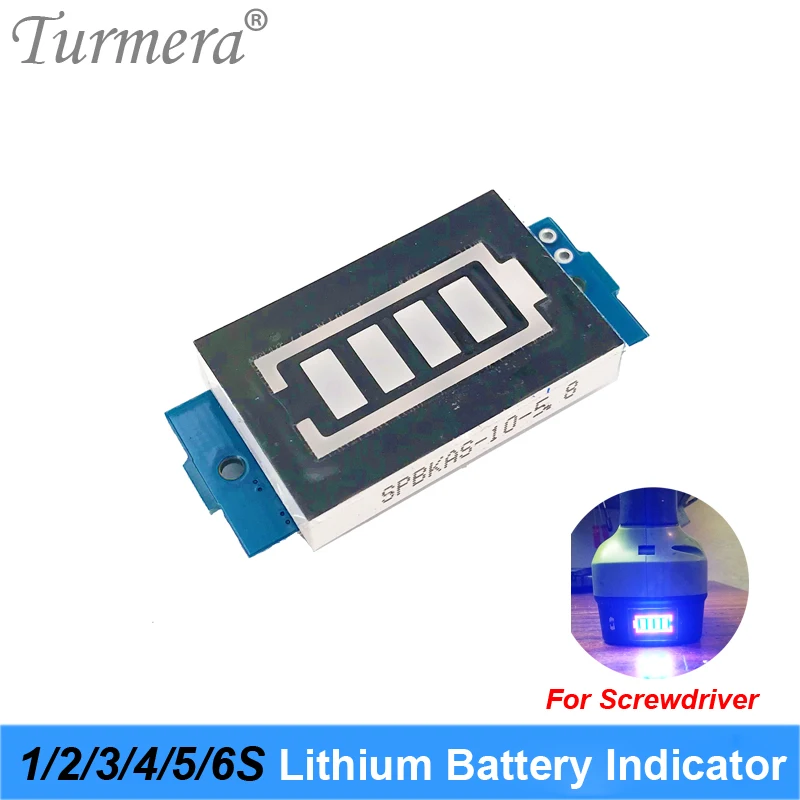 Battery indicator 1S 4.2V 2S 8.4V 3S 12.6V 4S 16.8V 5S 21V 6S 25.2V 1 to 7 Series Lithium Battery Capacity Module for shura screwdriver 08