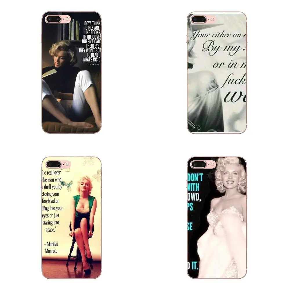 Marilyn Monroe Quotes And Sayings For LG G3 G4 G5 G6 G7 K4 K7 K8 K10 K40 K50 Q6 Q60 V10 V20 V30 V40 Nexus 5 5X 2017 Phone Cases | Мобильные