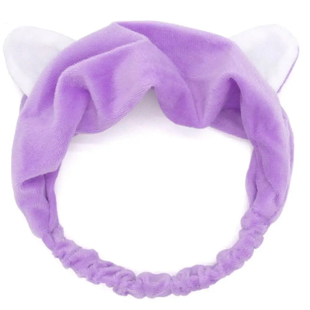 Winter Elastic Coral Fleece Hairband Bowknot Headband For Spa Bath Shower Makeup Face Wash Cosmetic Headband Hair Accessories star hair clips Hair Accessories