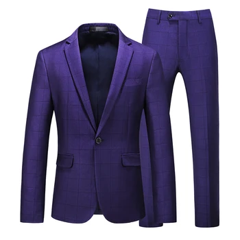 

Suits autumn men's business casual high-end custom suits cocktail party tuxedo slim groom wedding suits (coat + pants) 2-piece