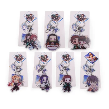 

Anime Demon Slayer Keychain Tanjirou Nezuko Shinjurou Giyuu Shinobu Kimetsu No Yaiba Acrylic Cute Funny Cartoon Keyring Hot Sale