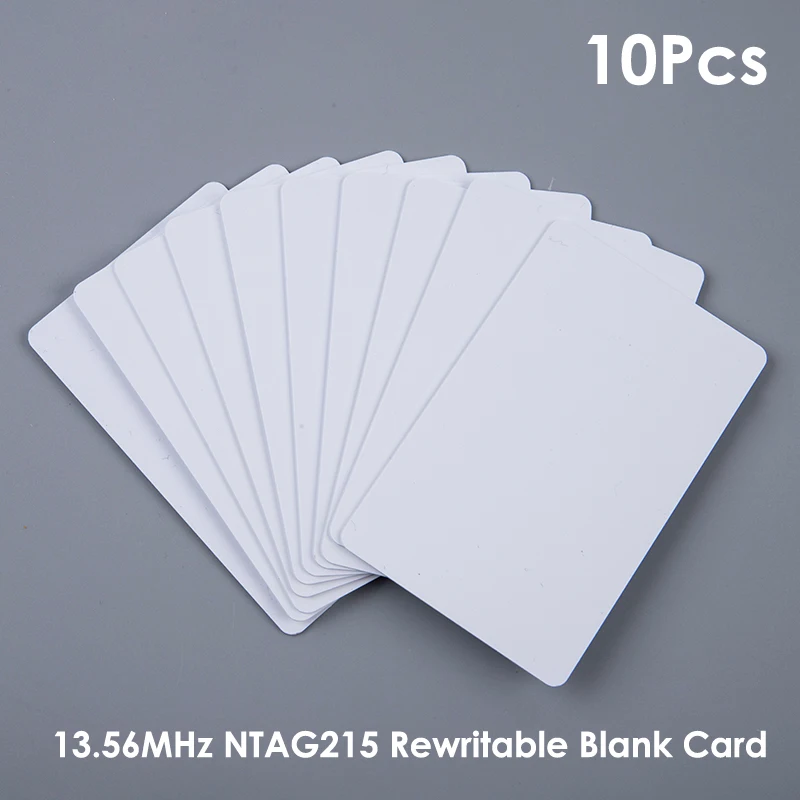 Новая NFC-карта приближения 10 шт. 13 56 МГц NTAG215 перезаписываемая ПВХ-доска Blank NFC