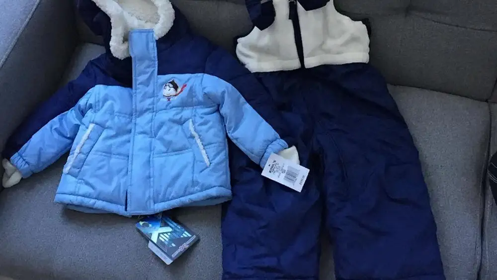 Синий Mingkids Зима Стеганый Комбинезон полностью ветрозащитный Водонепроницаемый для маленьких мальчиков Боди для маленьких девочек костюм - Цвет: Синий