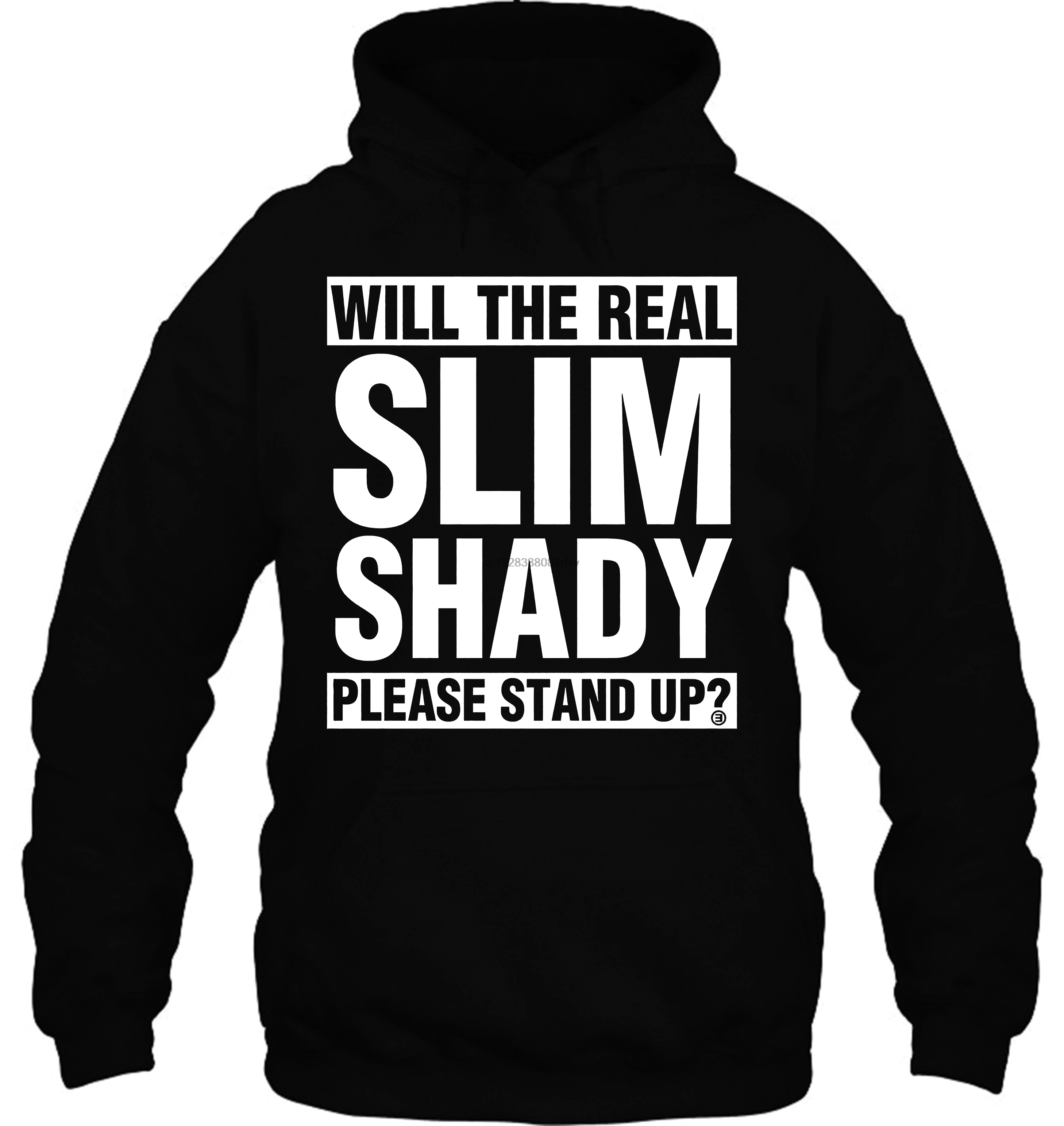 Мужская толстовка Eminem, пожалуйста, встаньте, черный, новинка, официальный, для взрослых, тонкий, тенистый, хип-хоп, рэп, женская уличная одежда