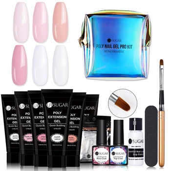 

UR SUGAR Gel Manicure Set Extend Finger Builder Kits Nail Extension UV LED Acrylic Builder Jelly Gel Nail Lamp Crystal Jelly