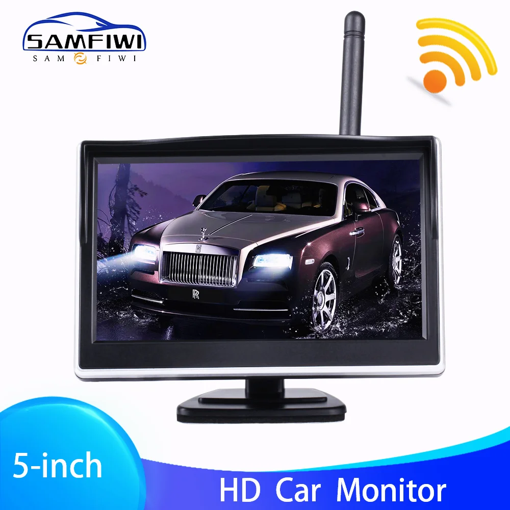 

5 inch TFT LCD HD Screen Car Monitor Parking Rear View Monitor Color Car Reverse Rear View Backup Camera with 2 Way Video Input