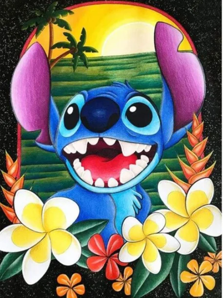 Diamond Painting Disney Cartoon New Arrives Cartoon Cross Stitch Lilo&Stitch Diamond Embroidery Picture Anime Mosaic Kids Decor 