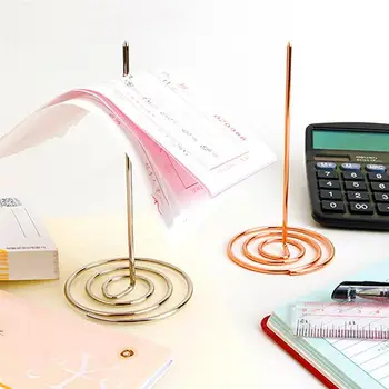 

3pcs Menu Summons Fork Invoice Document Notes Metal Needle Holder Storage Organizer for Office Restaurant Table Accessories