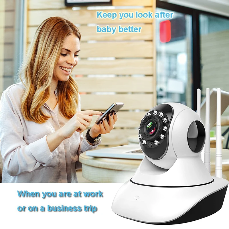 WakeView WiFi Camera Home Security IP Camera Wireless AudioVideo CCTV Surveillance Camera IR CUT Night Vision 1080P Smart Camera