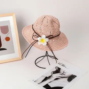 

Summer New Style CHILDREN'S Straw Hat Baby Girls Korean-style Sun-resistant College Style Bucket Hat South Korea Little Girl Sea