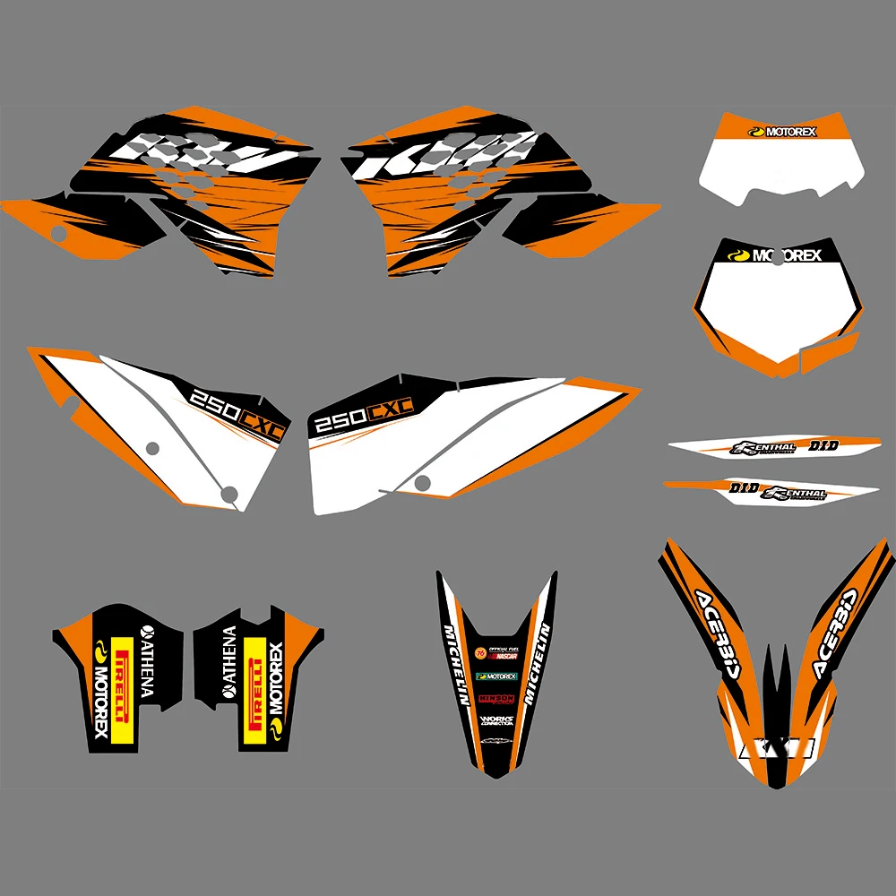 SX EXC 2008 2009 2010 Decal Sticker for KTM 125 200 250 300 350 450 525 SX-F SXF SX 2007-2010 XC-F XCF EXC EXC-F EXCF 2008-2011