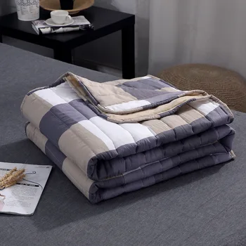 

Air-conditioning Summer Washed Quilt Polyester Comforter Soft Blanket Cover Bed Blanket Print Cool Breathable Bedspread Thin