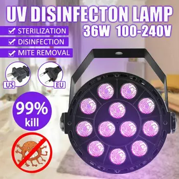 

36W 253.7nm Disinfection UV Lamp Home Living Room LED Ultraviolet Sterilization Germicidal Bacterial Disinfect Lights