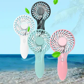 

New Pattern Pocket Mini Handheld Fan Portable Mute Summer Rechargeable USB 3-Gear Speed Adjustable Air Cooler Unoiversal
