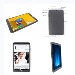 AR1 – tablette PC de 8 pouces, Windows 10, écran IPS 1280x800, 2 go de RAM, 32 go de ROM, Quad Core, double caméra, prise en charge du Wifi, type c 