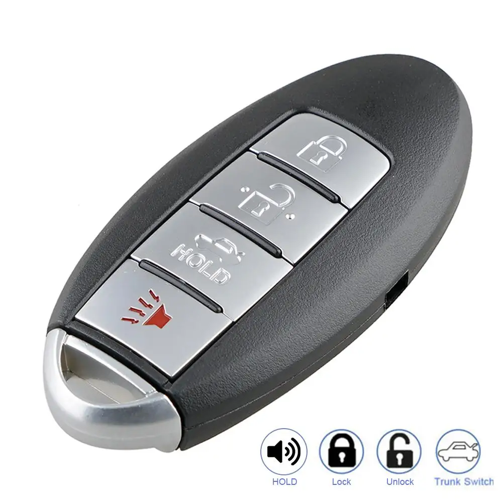 New Smart Remote Key Keyless For Nissan Maxima Altima Versa Murano 370Z G35 G37 G25 Q60 QX70 FX37 Auto 4 Buttons Remote Key Case kr55wk48903 kr55wk49622 315mhz id46 pcf7952 keyless smart car key for nissan altima teana maxima murano crosscabriolet
