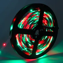 Новейший супер яркий гибкий 3528 RGB не водонепроницаемый светодиодный светильник+ пульт дистанционного управления домашний сад Рождественский декоративный светильник