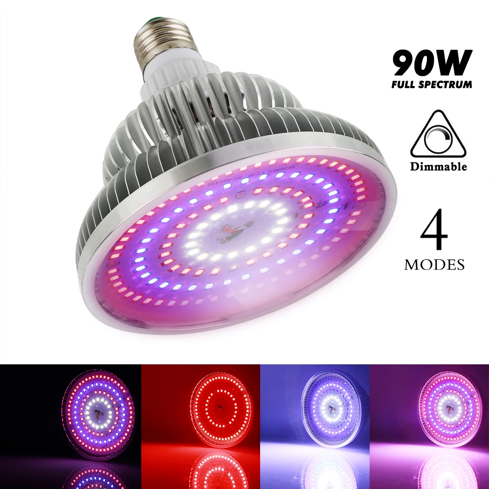 

Full Spectrum LED Grow Light Lampada E27 Indoor Plant Lamp Flowering Hydroponics System Garden Flowers Plants Led Growing Lamp