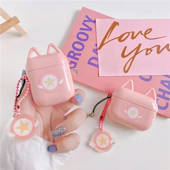 

Luxury Pink Earphone Case For Airpods pro Cute Wireless Bluetooth Kawaii Protective Cover For Airpods 2 Accessories For Girls