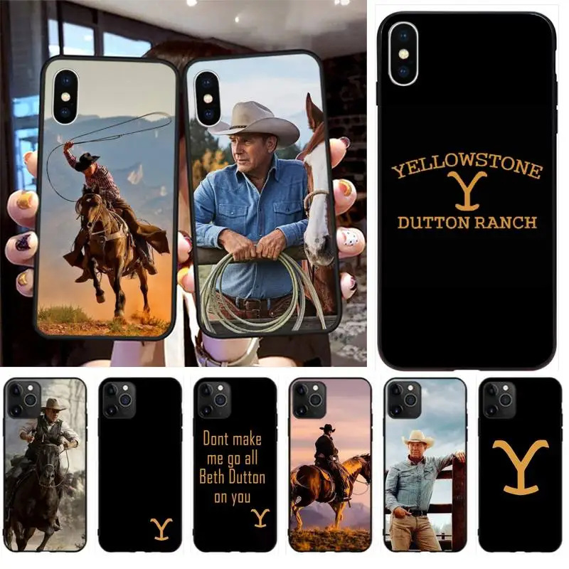 

CUTEWANAN TV show Yellowstone Dutton Ranch Phone Cover Capa for iPhone 11 pro XS MAX 8 7 6 6S Plus X 5S SE 2020 XR case