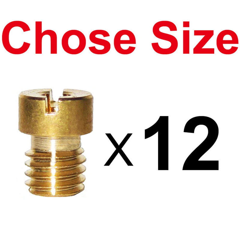 12 шт. M5 резьба основные струи карбюратор для PWK Keihin OKO CVK ATV Dirt Bike запчасти