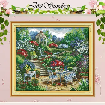 

The Garden Comer (2) Counted Cross Stitch 11CT 14CT Cross Stitch Set Wholesale Chinese Cross-stitch Kit Embroidery Needlework