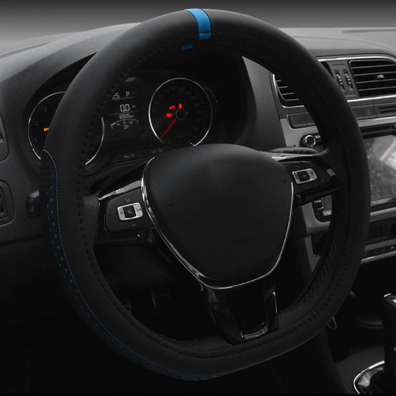 

The New Car Steering Wheel Cover D Type Handle Cover 38cm Diameter Car Steering Wheel Cover Four Seasons Universal Auto Parts