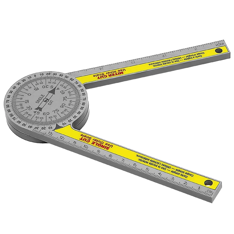 Mastercraft Protractor/Angle Finder, Rust Resistant, X 2in X 3/16in