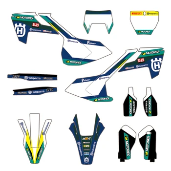 

Motorcycle Graphic Decals Stickers dekor Deco For Husqvarna TC FC TX FX FS 2016-2018 TE FE 125-450 2017 2018 2019