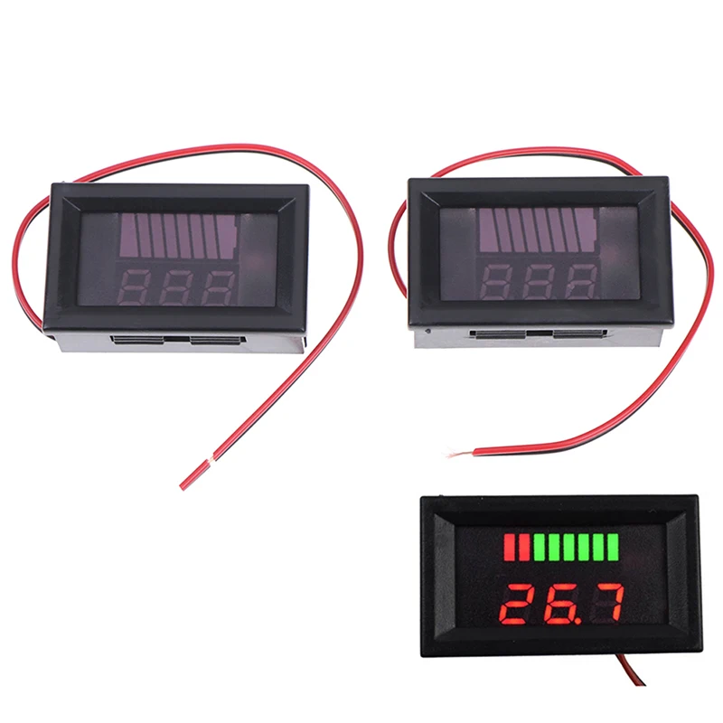 1PC 12V Acid Lead Battery Charge Level Indicator Lithium Battery Capacity Meter 48*29*21 mm