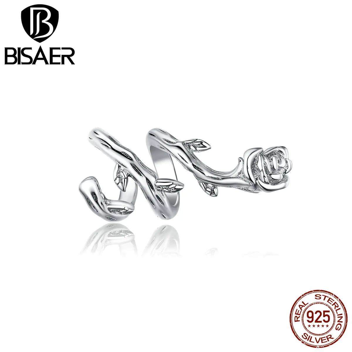 Подвеска из розовой лозы BISAER для браслета стерлингового серебра 925 пробы