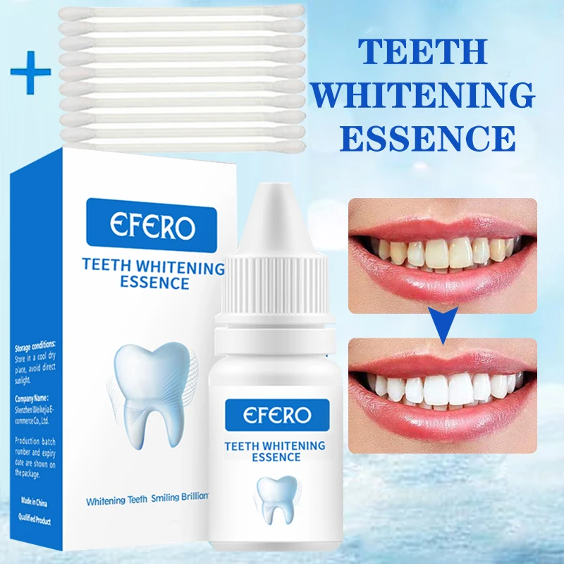 Efero Teeth Whitening Essence Powder Clean Oral Hygiene Whiten Teeth Remove Plaque Stains Fresh