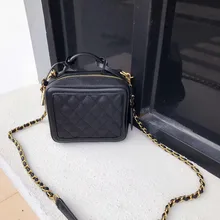 Женская сумка из коровьей кожи с цепочкой, модная Корейская сумка через плечо, брендовая Роскошная сумочка с буквами, женская дизайнерская сумочка клатч CH