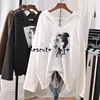 hip hop oversize hooded sweatshirt women long sleeve autumn fashion print street hoodie teenager loose cotton pullover coat ► Photo 2/5