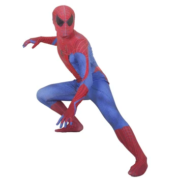 

Hot The Amazing Spider-Man Black Lens 3D Cosplay Costume Adult Kids Zentai Spiderman Superhero Bodysuit Suit Jumpsuits