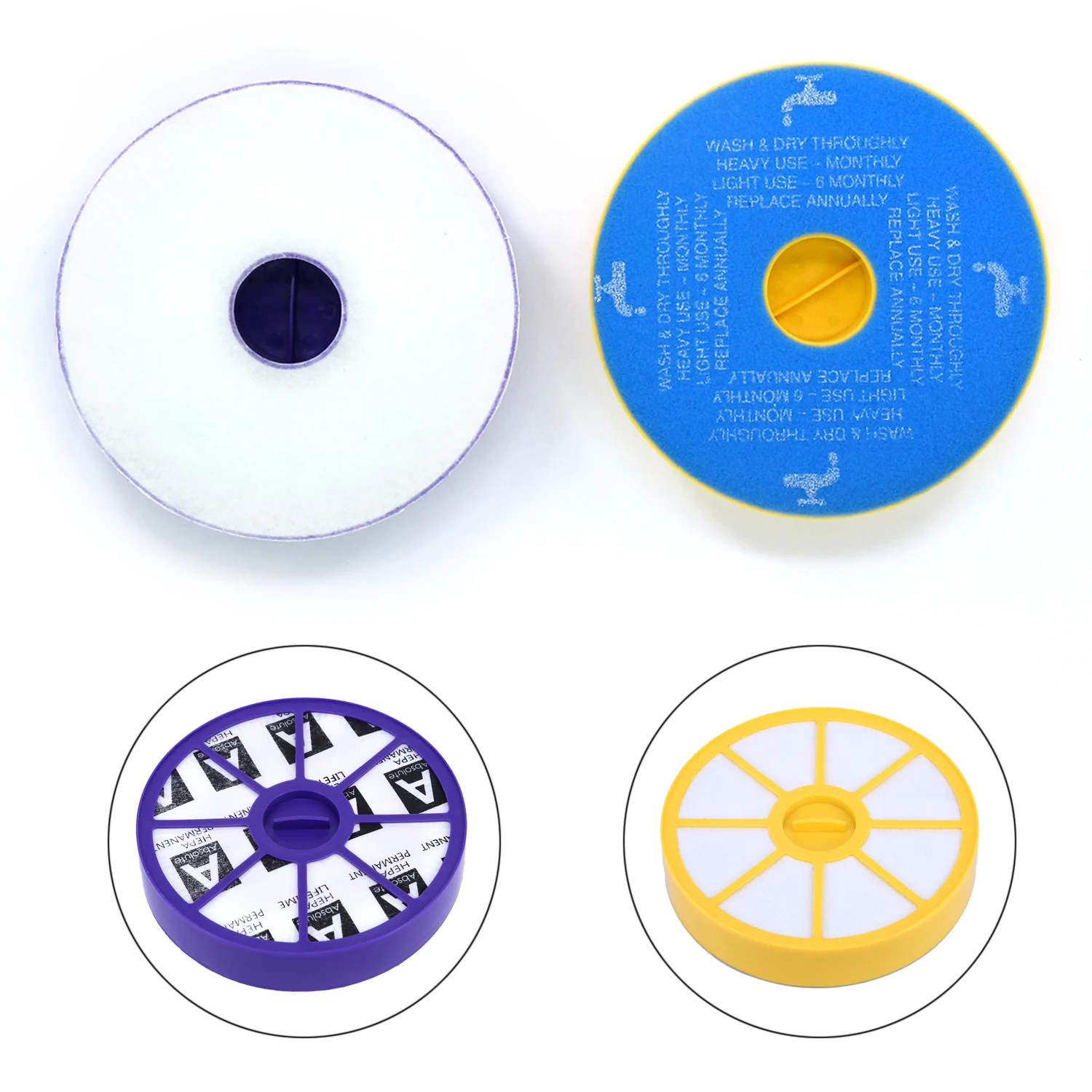 Моющиеся предварительно фильтры и Набор вакуумных фильтров для двигателя набор