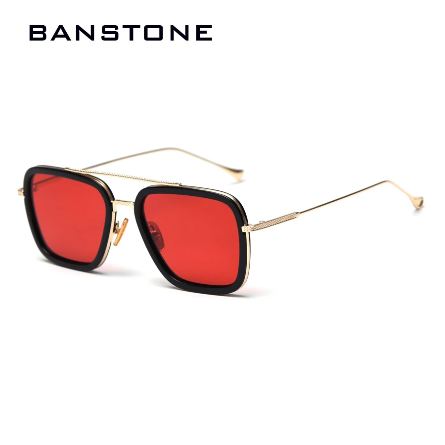 BANSTONE Fashion Iron Man Flight Polarized Sunglasses Spider-Man Edith Cool Brand Design Women Sun Glasses Oculos De Sol