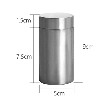 

Stainless Steel Sealed Tank Portable Multifunction Thickened Storage Box for Storage Coffee Beans Tea Leaf Kitchen Supplies