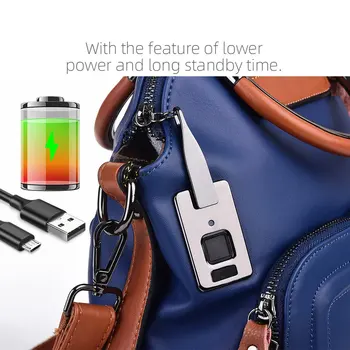 

Smart Fingerprint Lock USB Rechargeable Backpack Keyless Fashion Casual Female Bag Quick Unlock Anti-theft Fingerprint Lock Bag