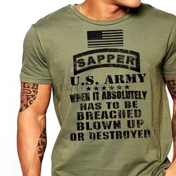 US Army Combat Engineer T-Shirt Sapper 